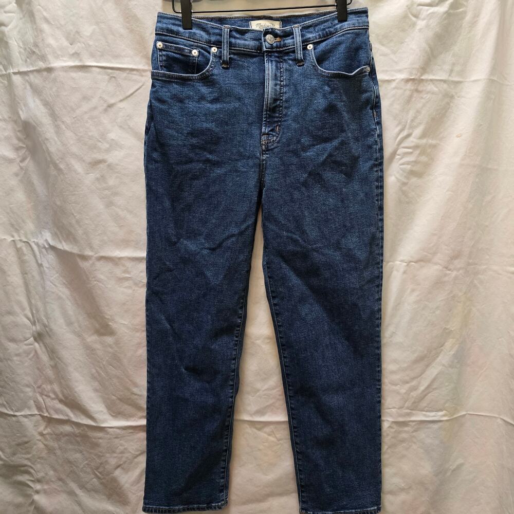 Madewell The Perfect Vintage Straight Jean stretch high rise‎ denim size 28